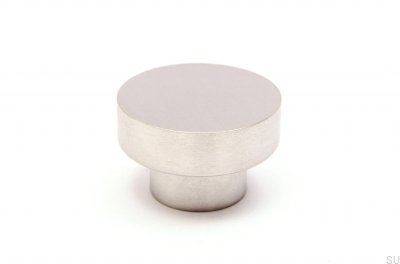 Pomo para mueble Dot 30 Acero inoxidable cepillado