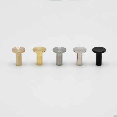 Pomo para muebles Sture 18, latón, negro mate