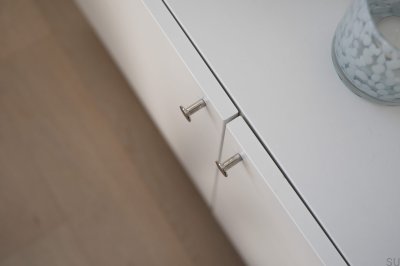 Tirador para mueble Sture 18 Latón Níquel Pulido
