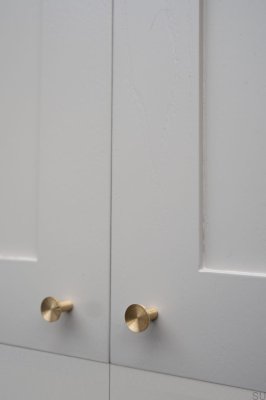 Pomo para mueble Sture 18 Latón Cepillado Sin Pintar