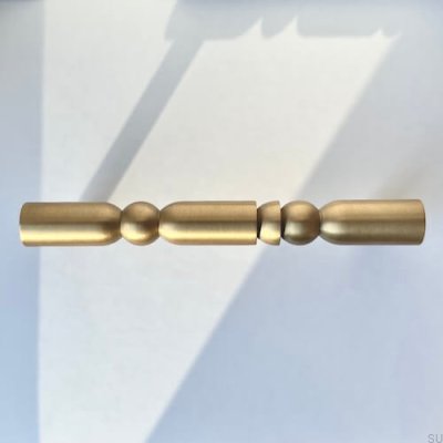 Tirador longitudinal para mueble Barandilla 05 128 Latón cepillado Sin pintar