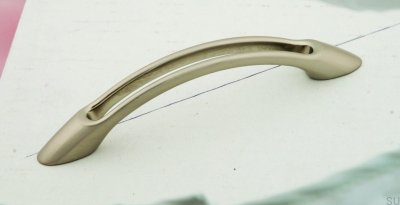 Tirador para mueble alargado 1026 96 Plata cepillado