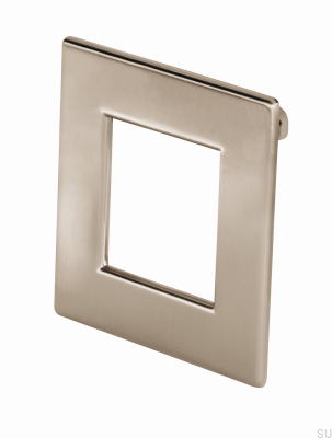 Tirador para mueble cuadrado 2057 Níquel Cepillado
