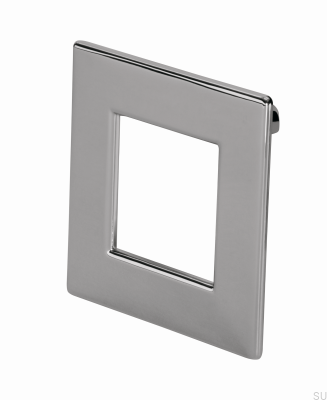Tirador para mueble cuadrado 2057 Cromo brillo