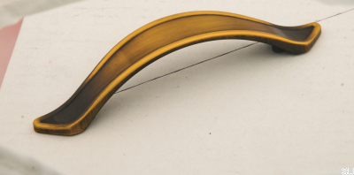 Tirador para mueble alargado 2149 96 Oro Antiguo Cepillado