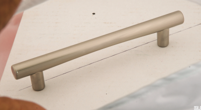 Tirador para mueble alargado 1975 128 Aluminio Níquel cepillado
