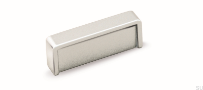 Tirador para mueble alargado 1907F 32 Plata Cepillado