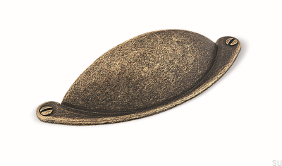 Tirador para mueble Shell 1761 64 Bronce Antiguo