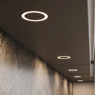 Foco LED con tapa Holl D-M Negro Mate