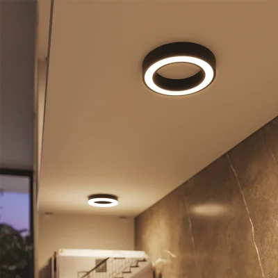 Foco LED Holl D-M Superficie Acero Cepillado