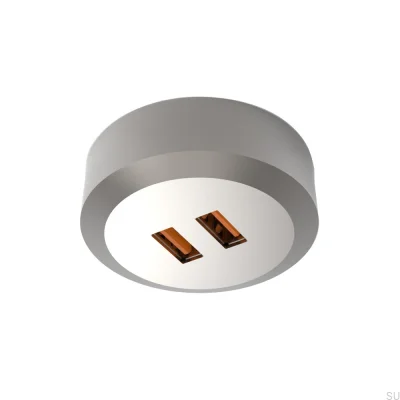 Conector USB Subby SP 20W/24V Acero Cepillado