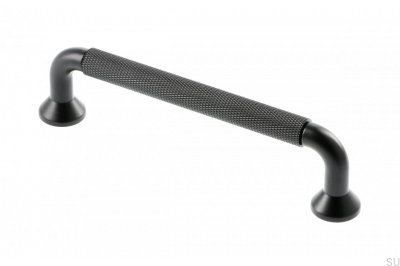 Tirador para mueble alargado Estructura 128 Aluminio Negro Mate