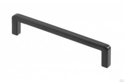Tirador para mueble alargado Bagio 128 Metal Negro Mate