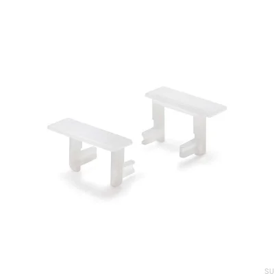 Punta de perfil de mica de aluminio (2 piezas)
