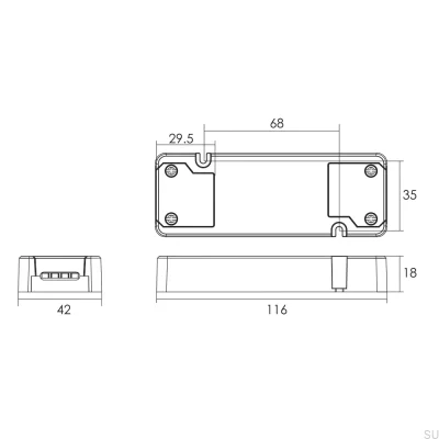 Controlador LED Push-dim/Dali C5AD
