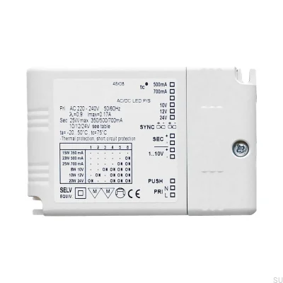 Controlador Drikon 350-700mA/12-24V