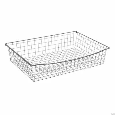 Cesta de rejilla 150/800 mm Gris oscuro