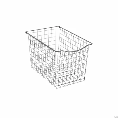 Cesta de rejilla 330/400 mm Gris oscuro