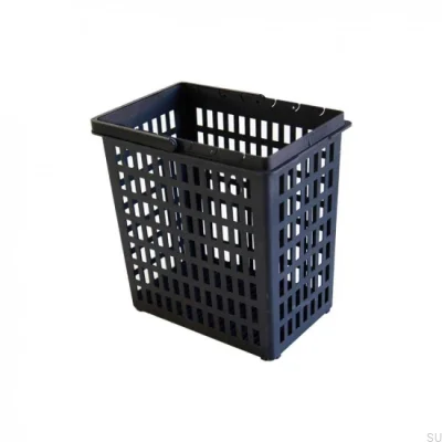Cubo de basura orgánico Hero gris oscuro