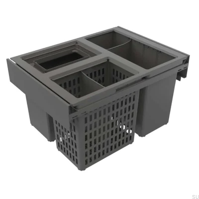 Sistema de clasificación de residuos Hide 600 Eco Gris oscuro