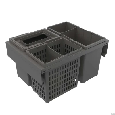 Sistema de clasificación de residuos Trend 600 Eco Gris oscuro