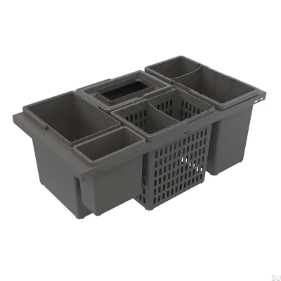 Sistema de clasificación de residuos Cube Basic 800 Eco Gris oscuro