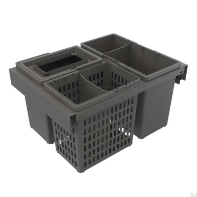 Sistema de cubo de basura Trend Highside 600 Eco gris oscuro