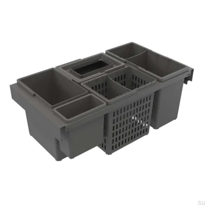 Sistema de cubo de basura Trend Highside 800 Eco gris oscuro