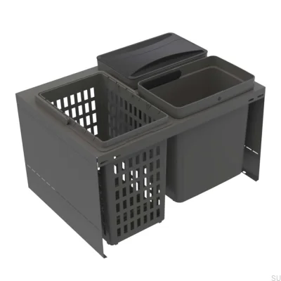 Cube Compact 600 Eco sistema de clasificación de residuos Gris oscuro