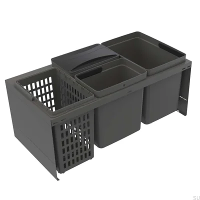 Cube Compact 800 Eco sistema de clasificación de residuos Gris oscuro