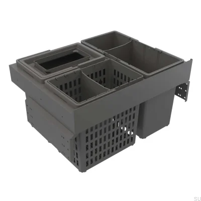 Sistema de cubo de basura Select Side 600 Eco Gris oscuro