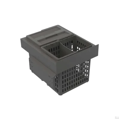 Sistema de contenedor de segregación de residuos Select Side 400 Eco Dark Grey