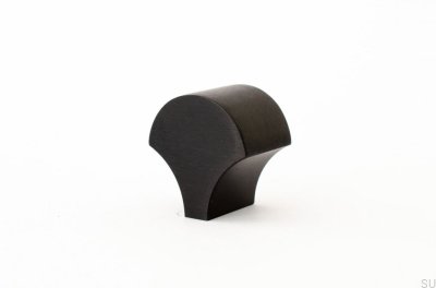 Pomo para mueble Feather 28 Aluminio Negro