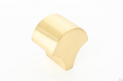 Pomo para mueble Feather 28 Latón Cepillado Sin Lacar