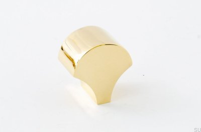 Pomo para mueble Feather 28 Latón Pulido Sin Barnizar