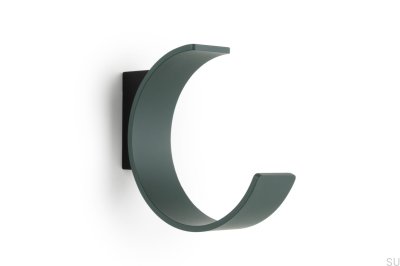 Colgador de pared Birdd Matt Black Green Eco