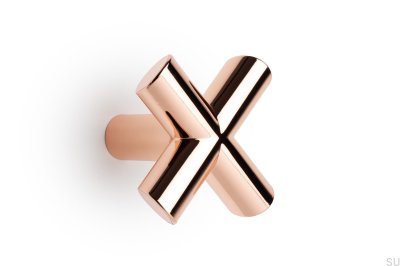 Colgador de pared Equis Cobre Pulido Eco