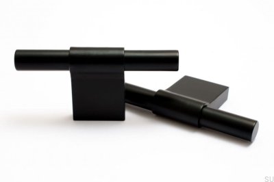 Tirador para mueble T-Bar Line 12 Aluminio negro