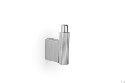 Colgador de pared ecológico Arpa de aluminio cepillado plateado