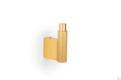 Colgador de pared Arpa Aluminio Dorado Cepillado Oscuro Eco