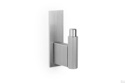 Arpa Plate Aluminio Cepillado Eco Colgador de Pared con Almohadilla