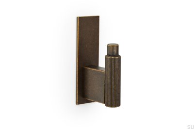 Colgador de pared con almohadilla Arpa Placa Aluminio Rústico Oro Eco