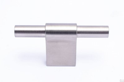 Tirador para mueble T-Bar Line 12 Plata Acero inoxidable cepillado