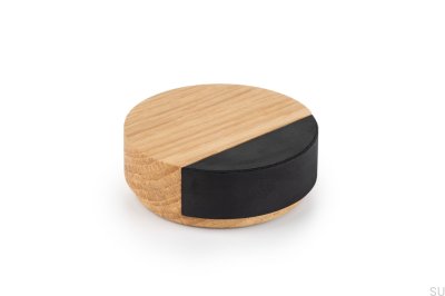 Tope de puerta de pie Golpe de suelo Madera Roble
