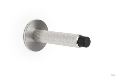 Tope de puerta de pared Arpa Aluminio Plata Cepillado