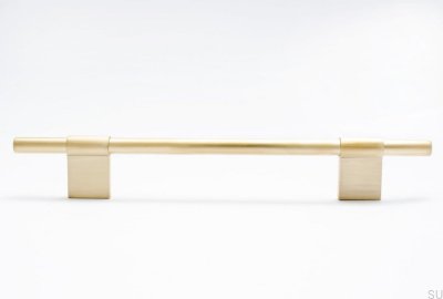 Tirador para mueble Line 128 Dorado Latón Cepillado Sin pintar