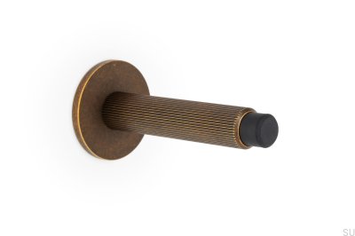 Pie Tope de puerta de pared Arpa Aluminio Oro Rústico