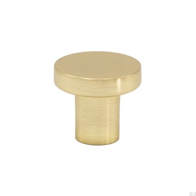 Pomo para mueble 2078 Metal dorado cepillado