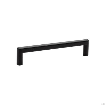 Tirador para mueble alargado Inez 128, metal, negro mate