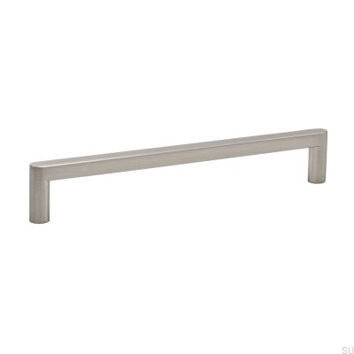 Tirador para mueble alargado Inez 160, plata cepillado